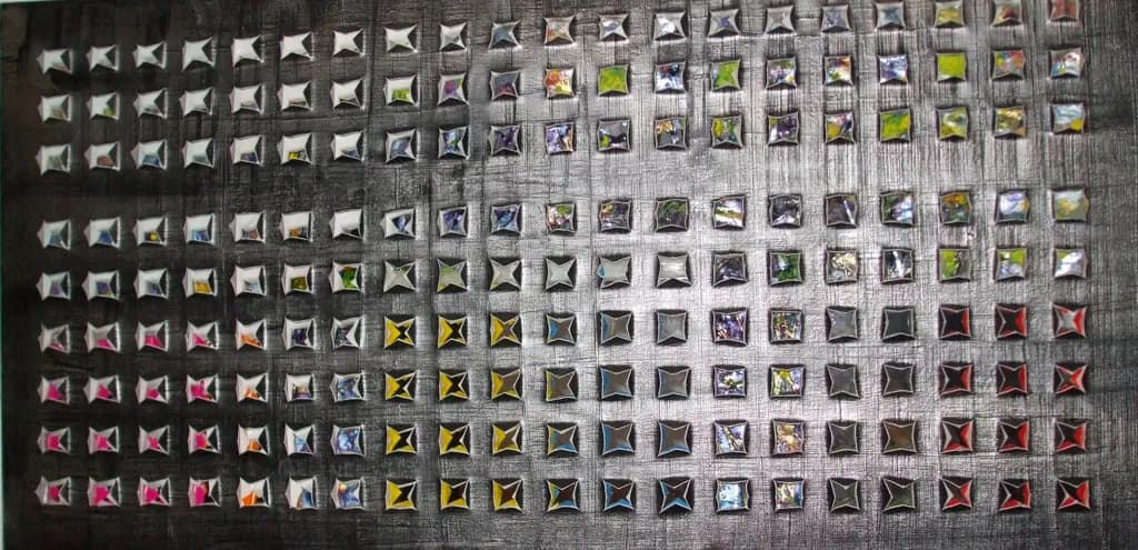 "Reflections of Color: A Tapestry of Textured Dimensions"