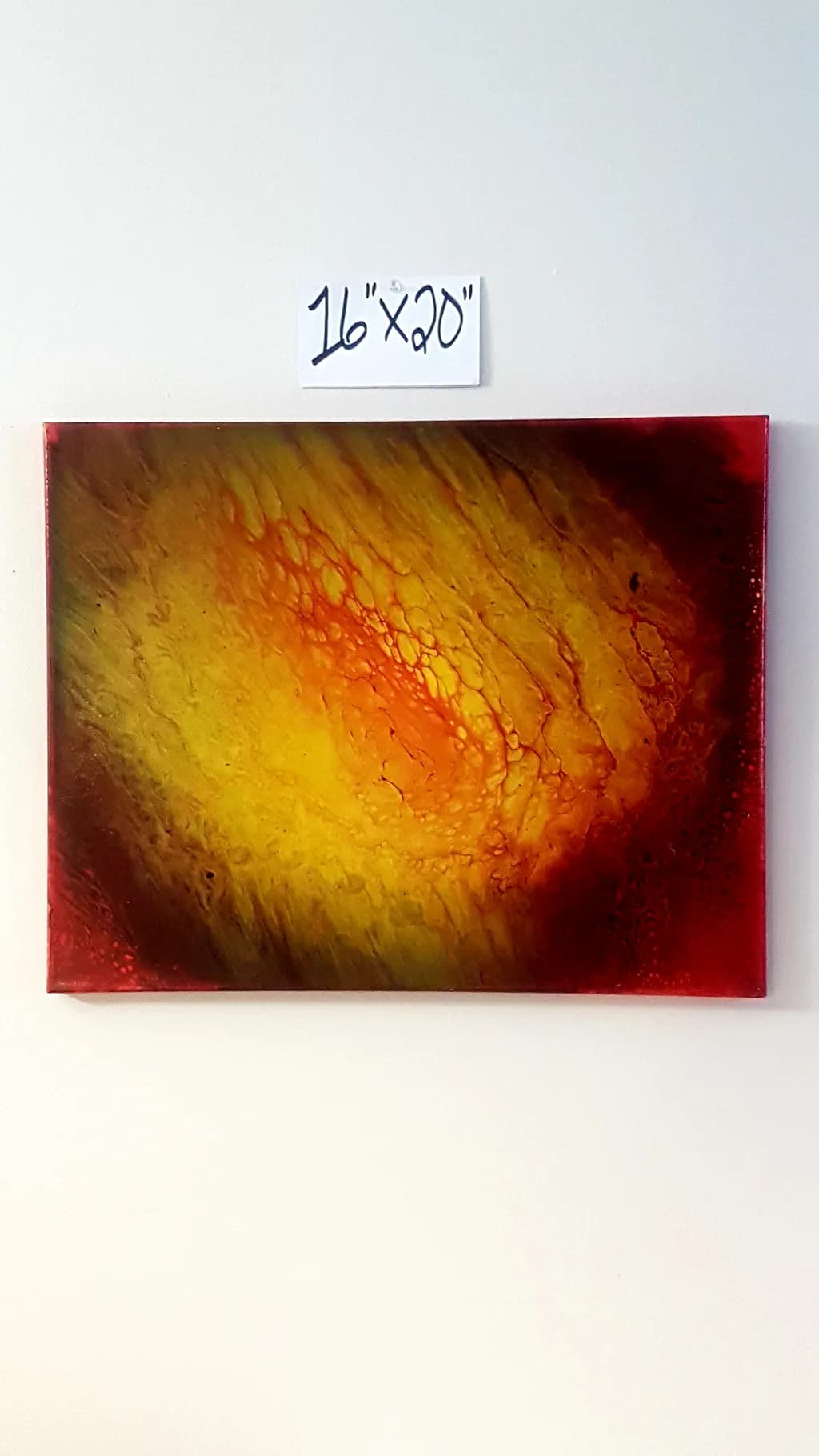 Vibrant Warmth: An Abstract Journey Through Color and Texture