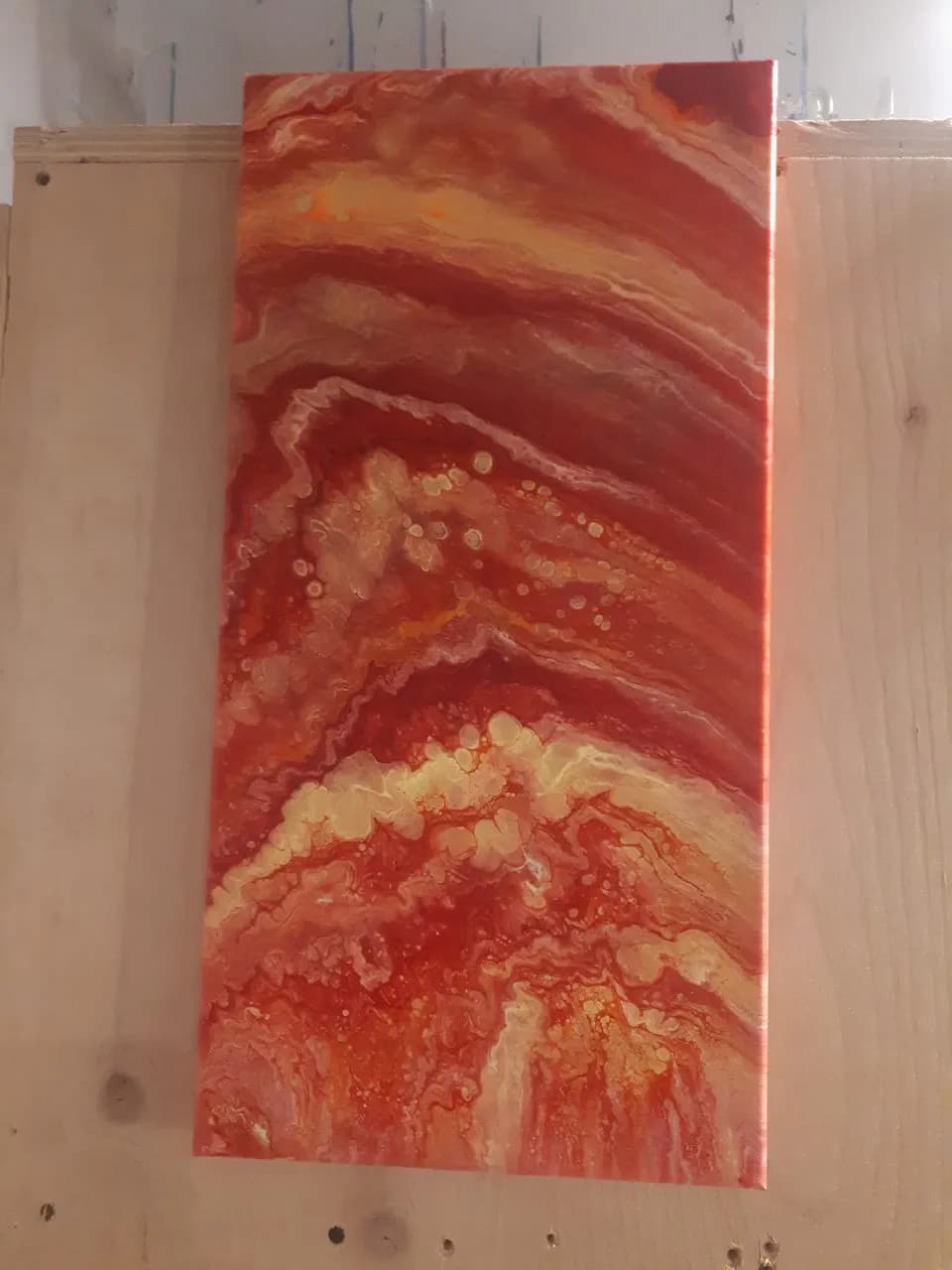 Crimson Waves: A Fiery Dance of Color and Emotion