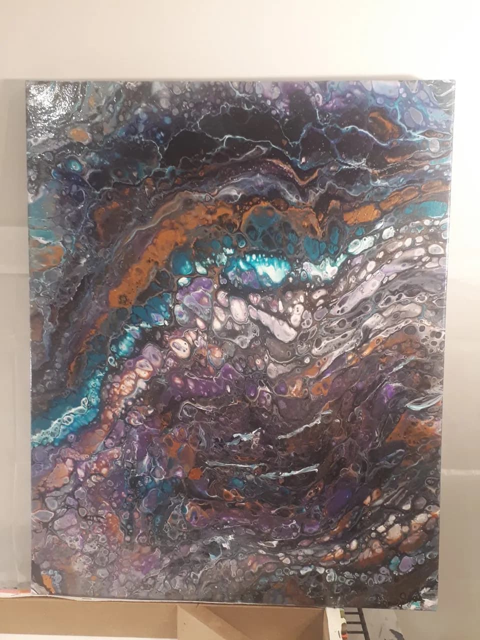Whispers of Color: An Abstract Journey Through Fluid Swirls and Textures