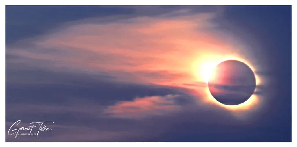 Solar Eclipse Glow