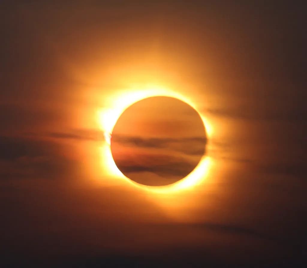 Solar Eclipse Glow