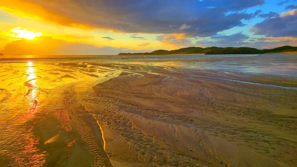 Golden Tide Reflection