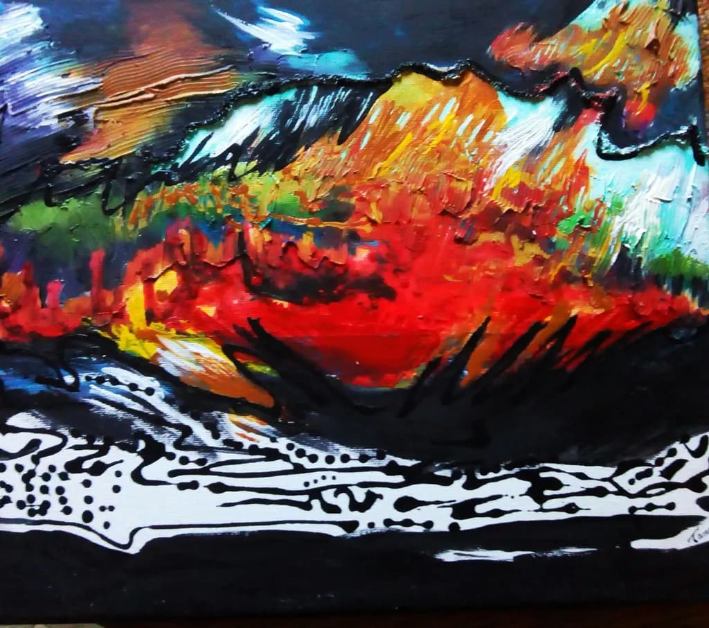 Vibrant Horizons: A Dance of Color and Emotion in Abstract Expressionism