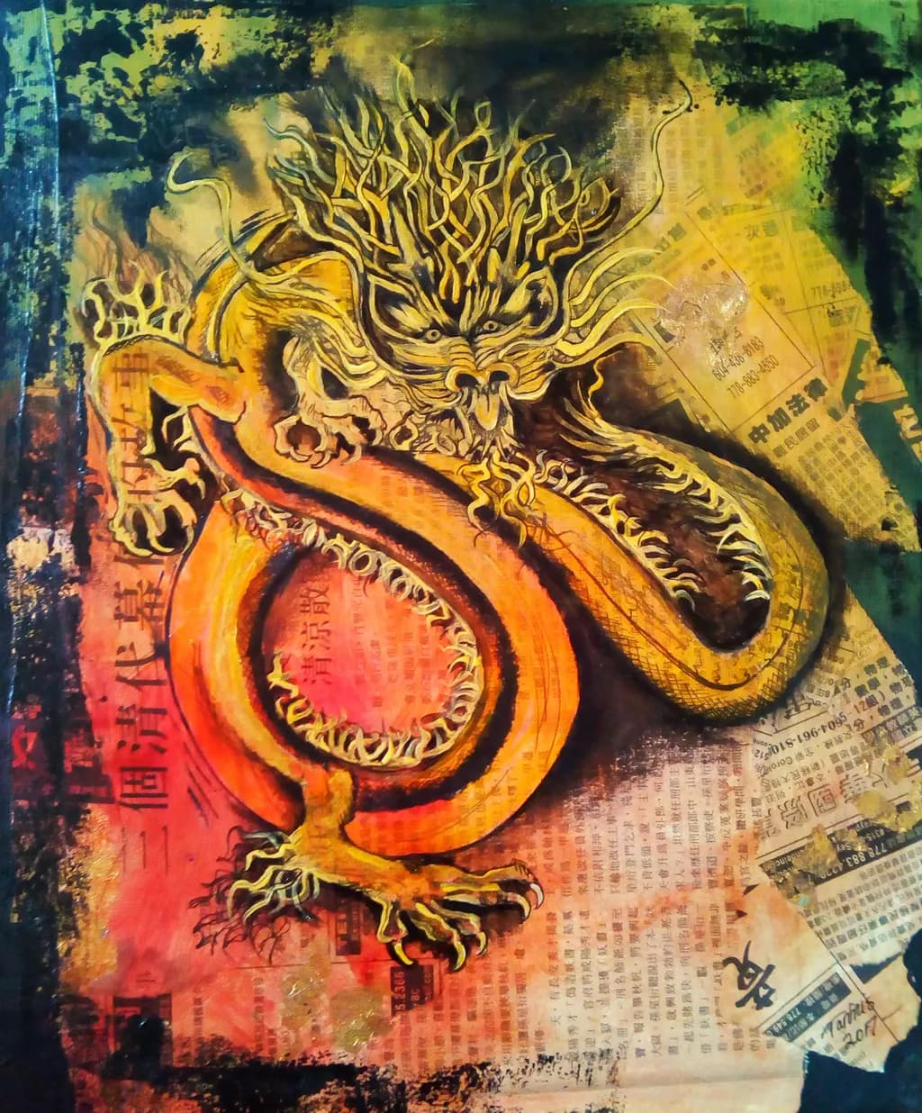 Fiery Guardian: The Majestic Dragon of Ancient Legends