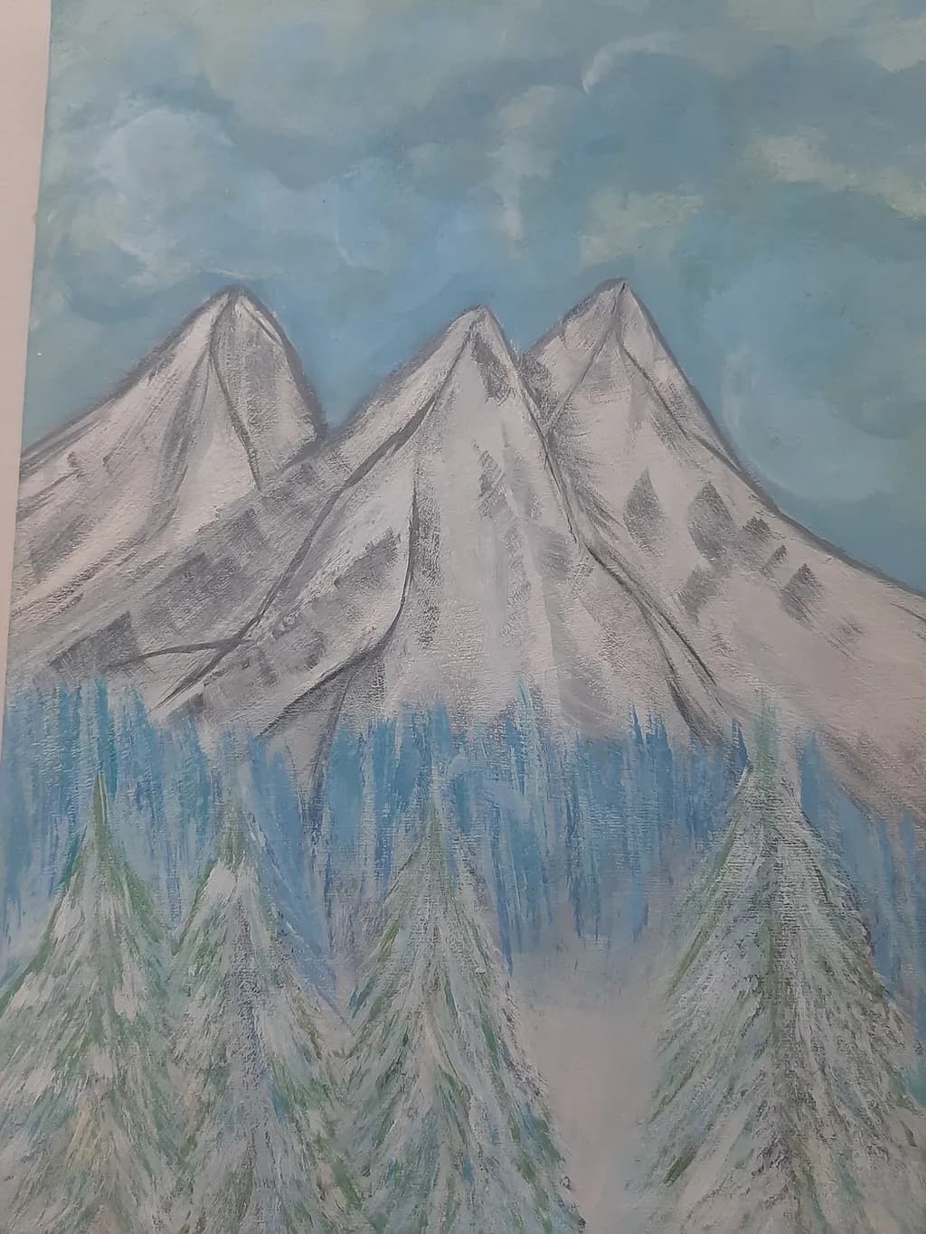 Whispers of Winter: Majestic Snow-Capped Peaks and Serene Pines