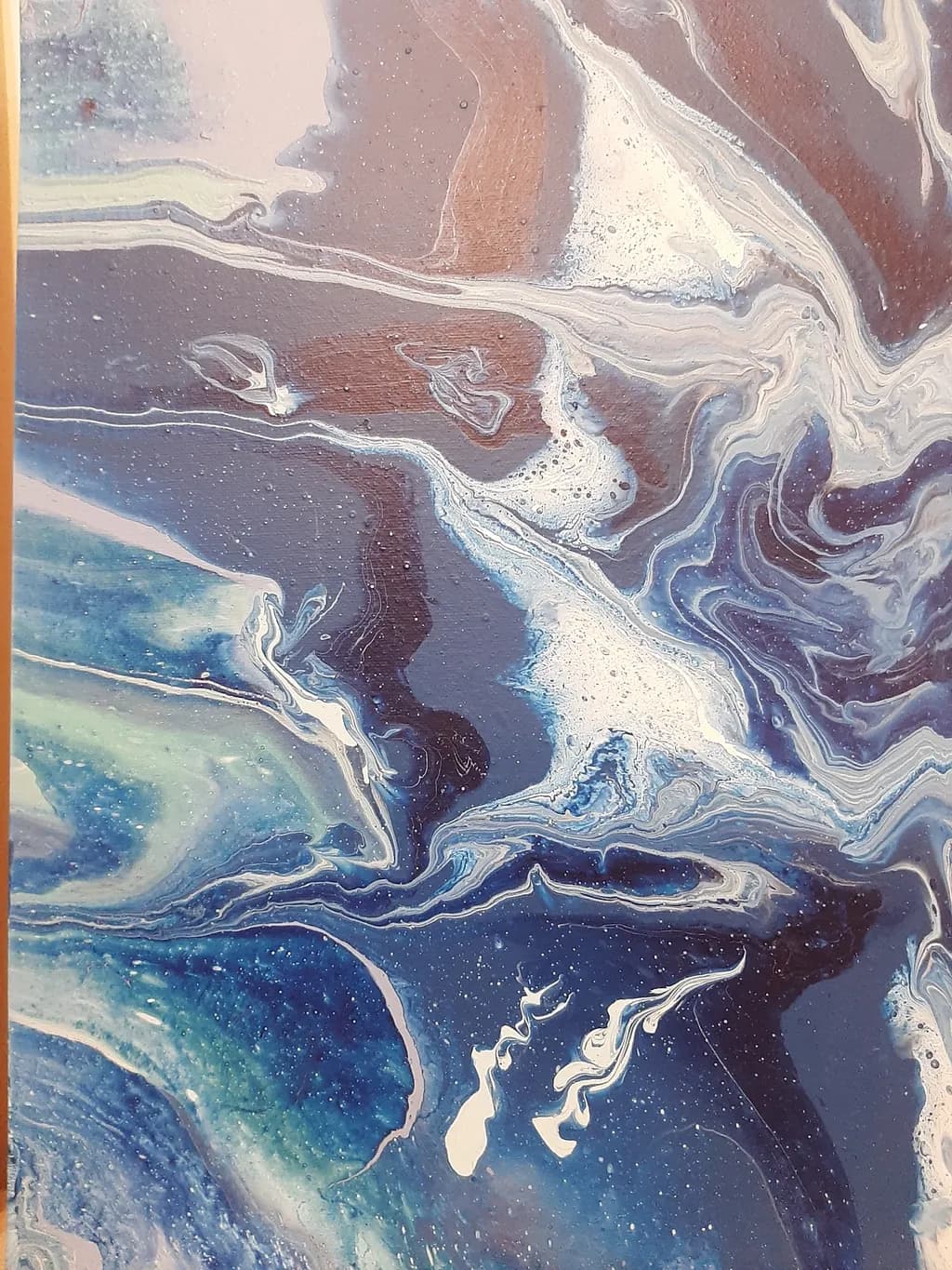 Whispers of the Ocean: A Serene Dance of Blues and Swirls