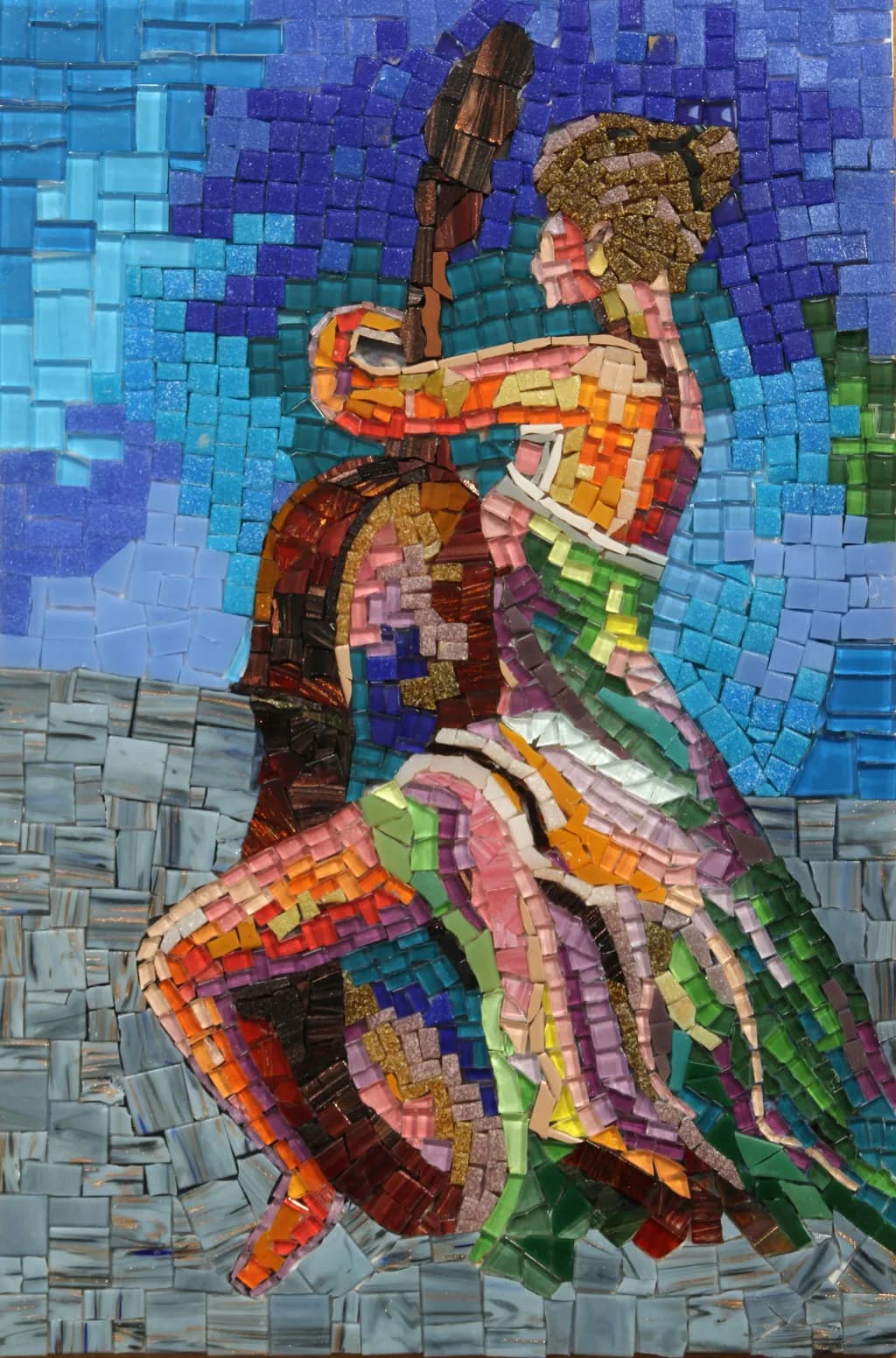 Mosaic Melody: A Vibrant Dance of Color and Sound