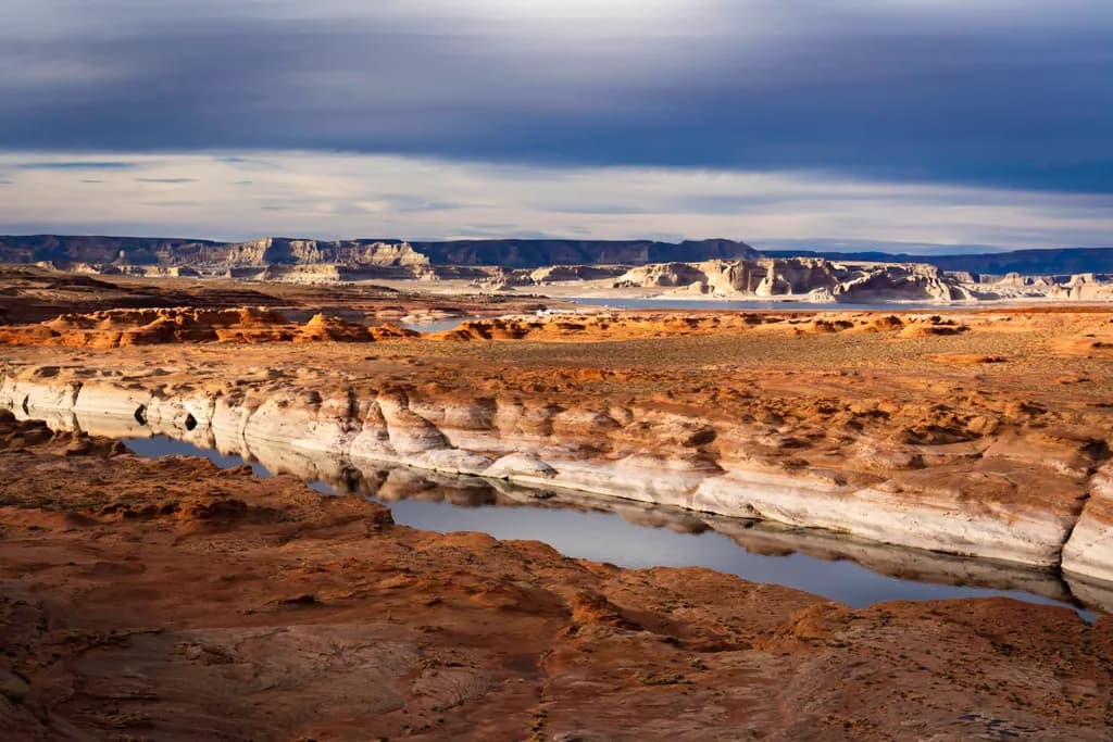 Desert Reflections: A Serene Journey Through the Canyon Landscape