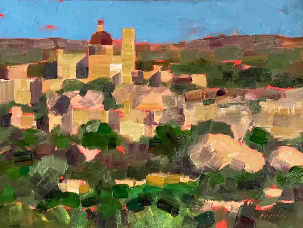 Sunlit Villagescape