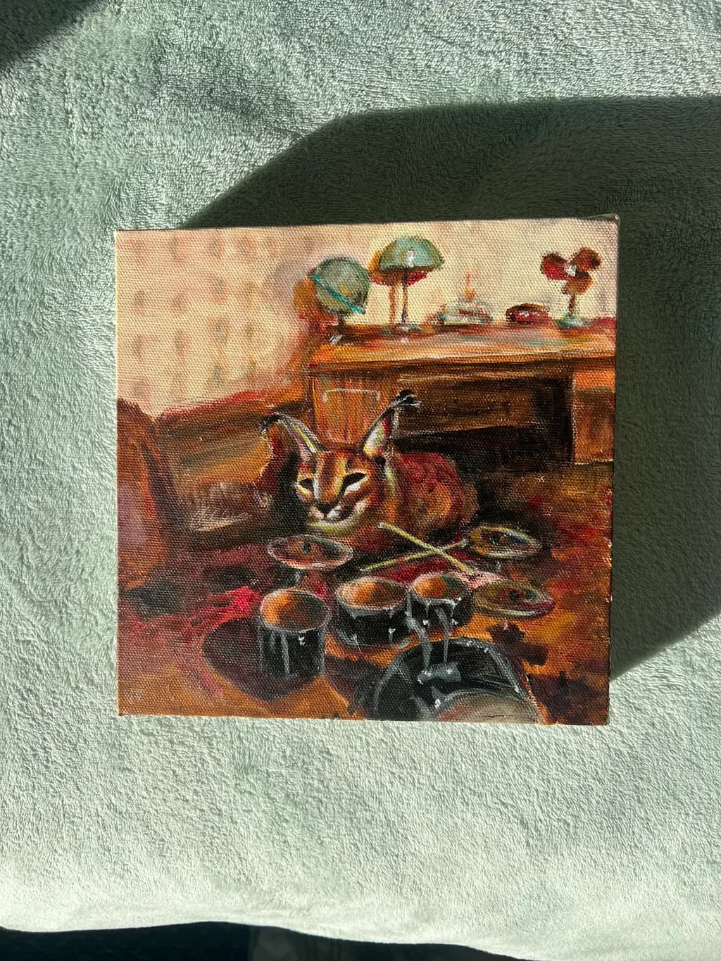 Whiskers and Whimsy: A Cozy Cat's Culinary Adventure in a Vintage Setting