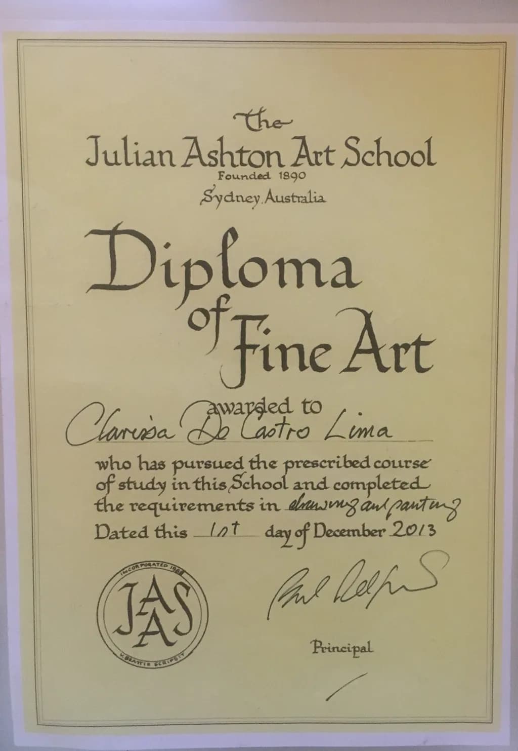Diploma of Fine Art