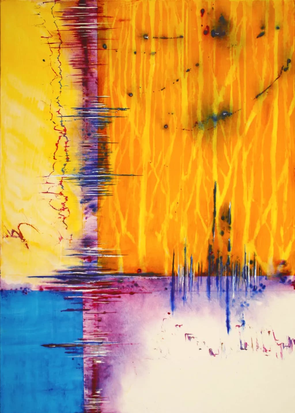 Vibrant Echoes: A Symphony of Color and Texture in Abstract Art