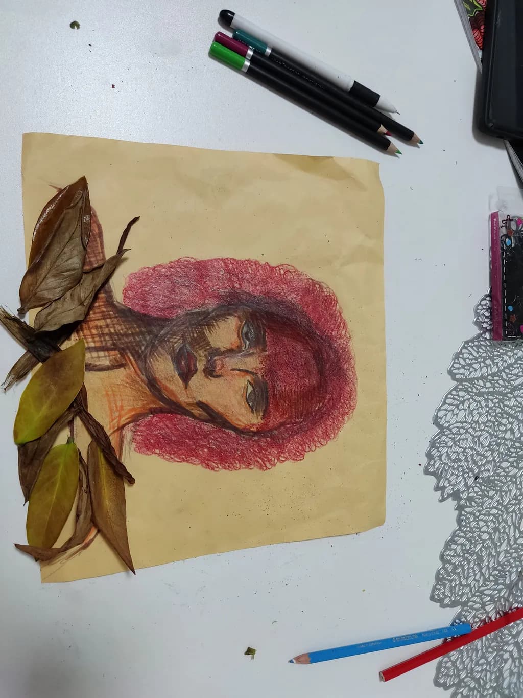 Whispers of Nature: A Portrait of Identity and Colorful Expression