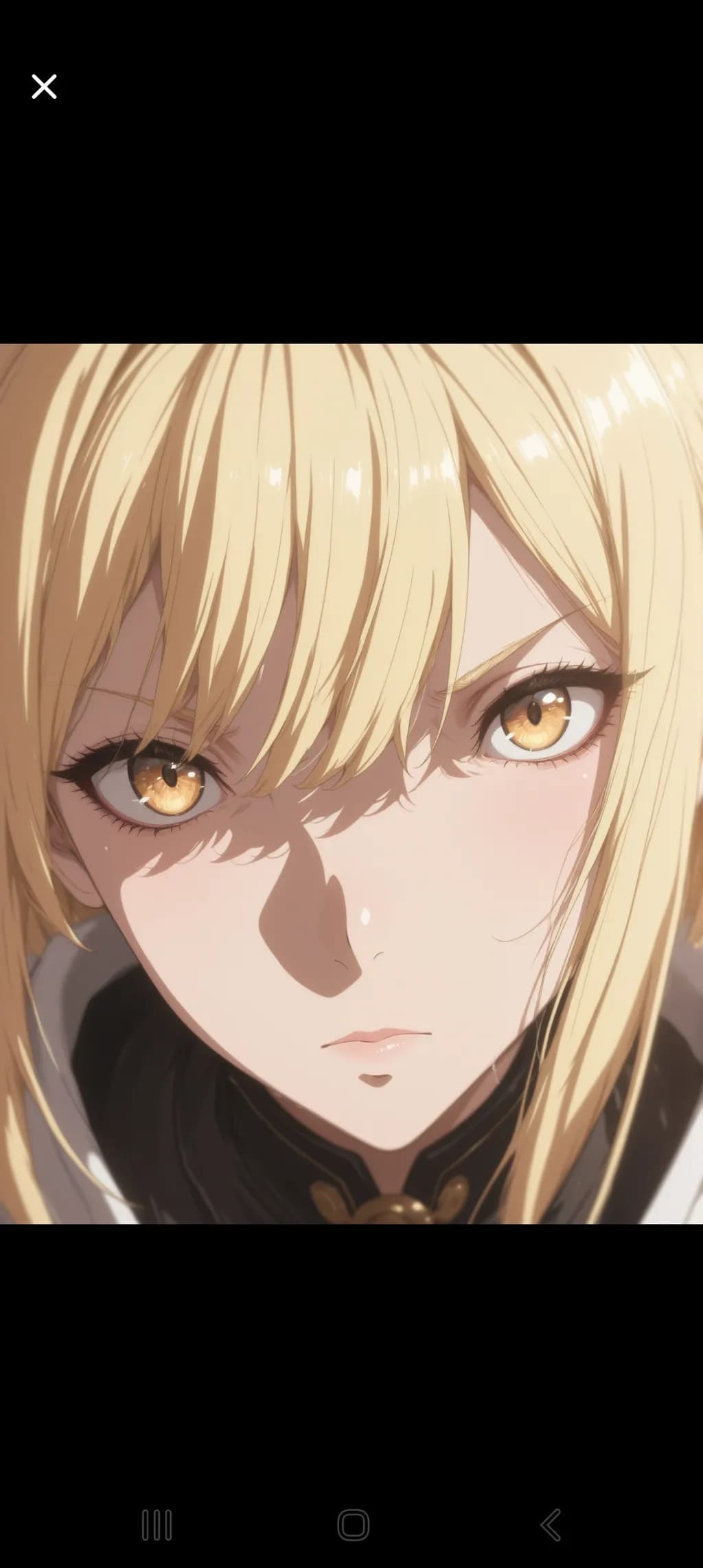 Golden Gaze: A Portrait of Strength and Resolve
