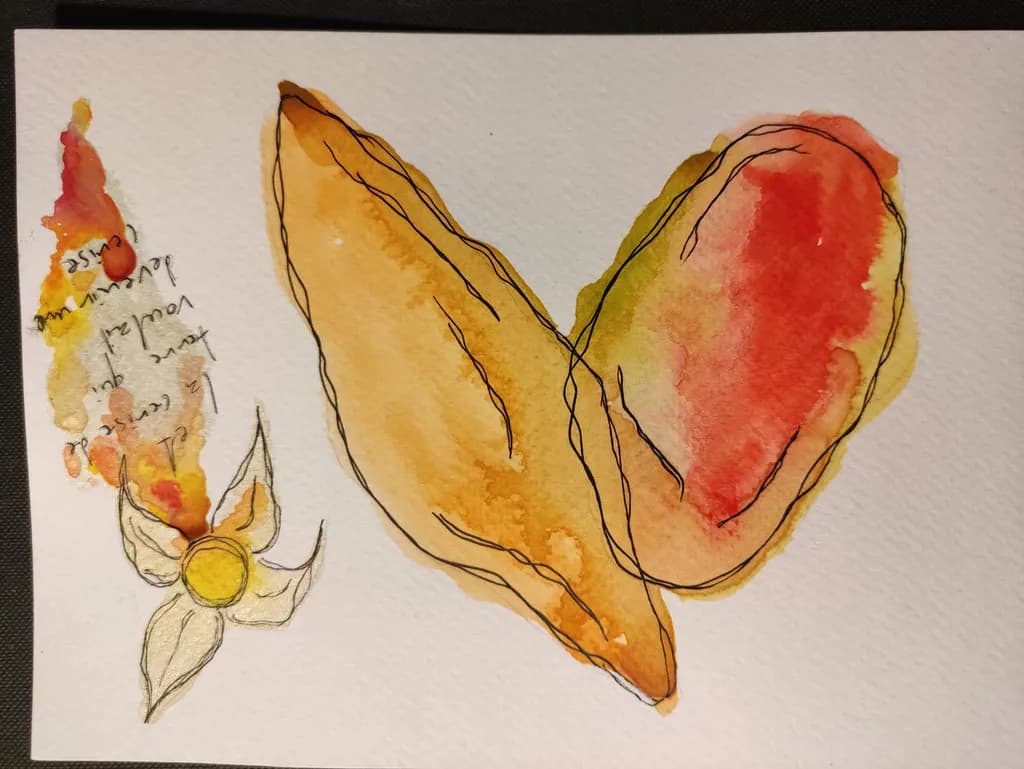 Whispers of Autumn: A Watercolor Dance of Color and Form