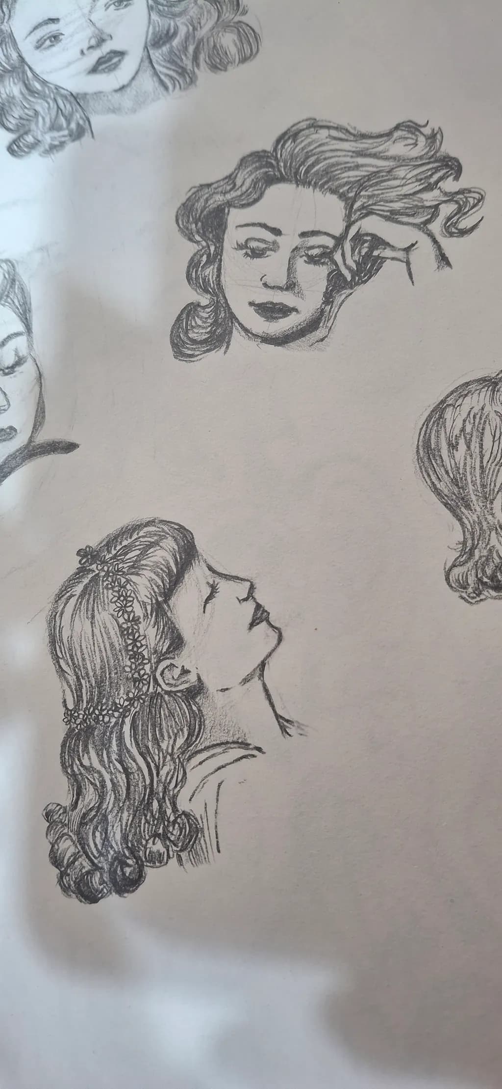 Whispers of Elegance: A Collection of Feminine Portrait Sketches