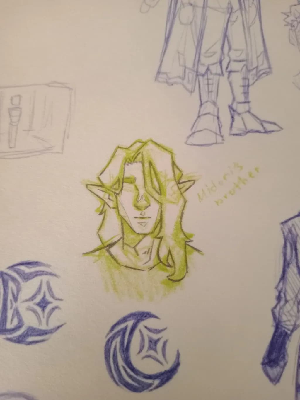 Whispers of the Elven Spirit: A Character Study in Green and Blue Hues