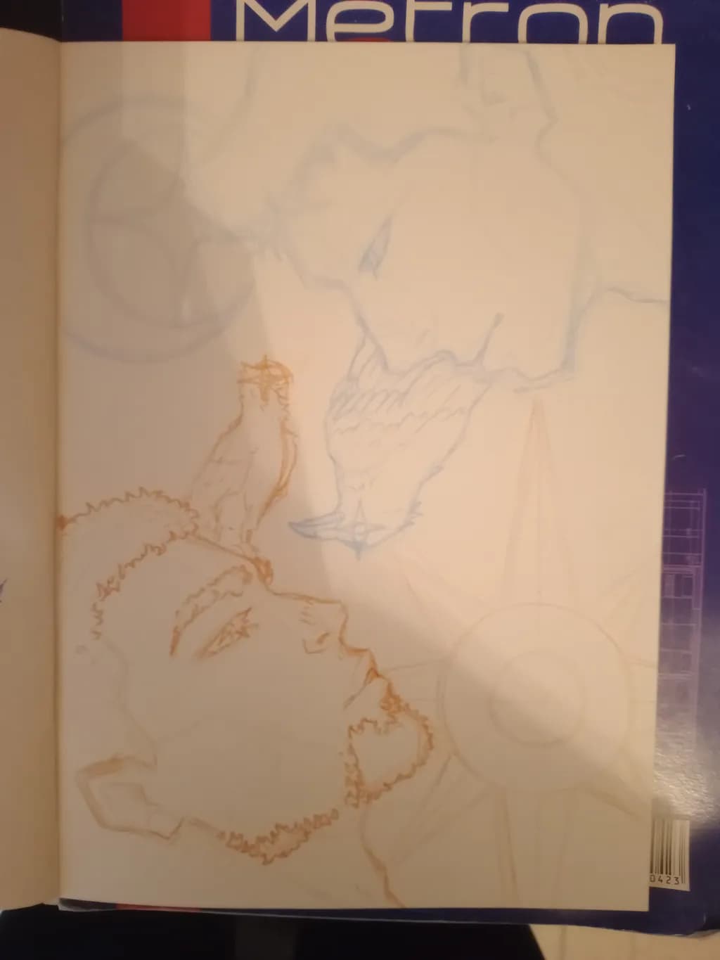 Ethereal Encounters: A Portrait of Connection and Expression in Sketch Form