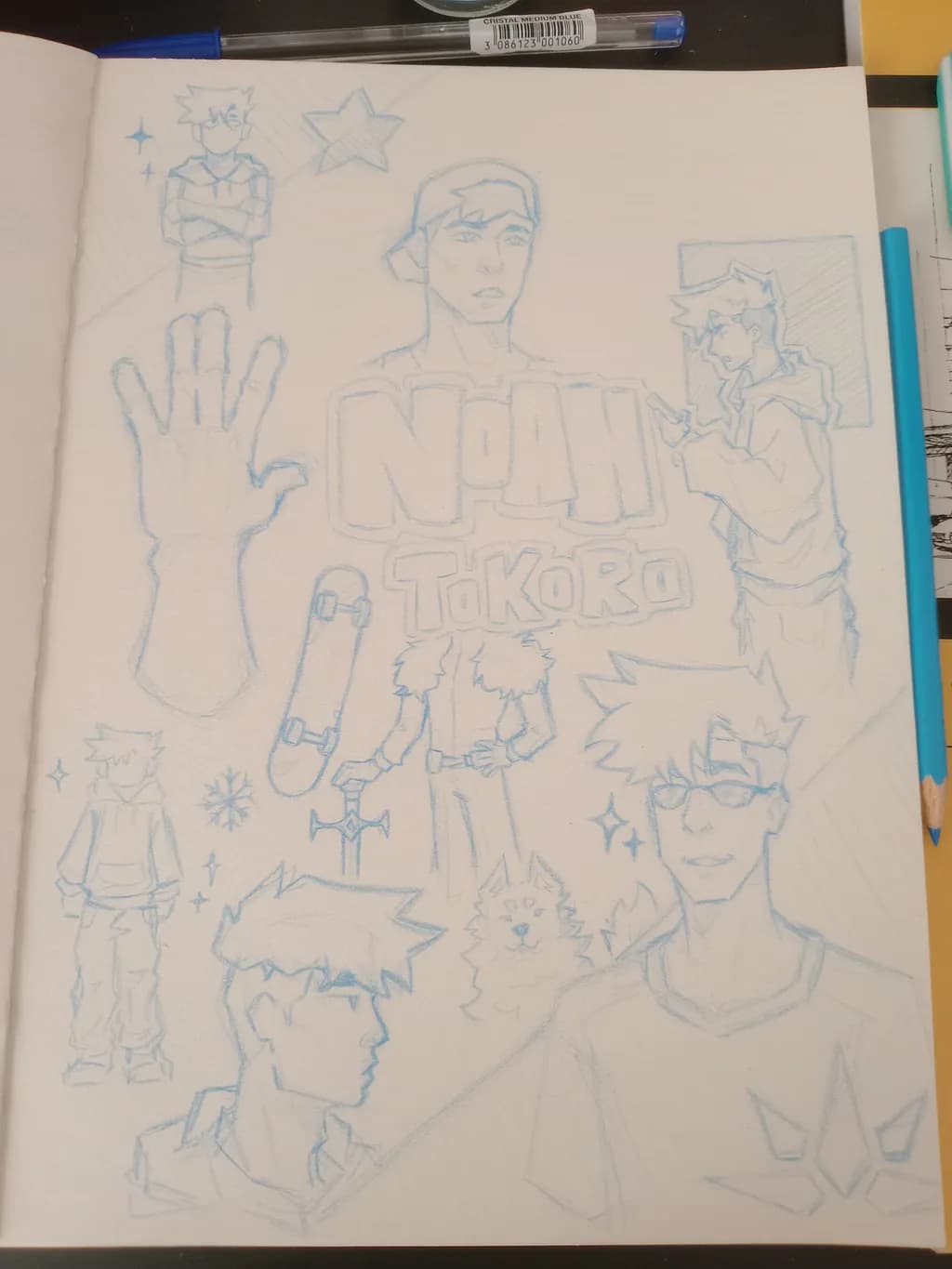 Dynamic Character Sketches: A Blueprint of Imagination and Style