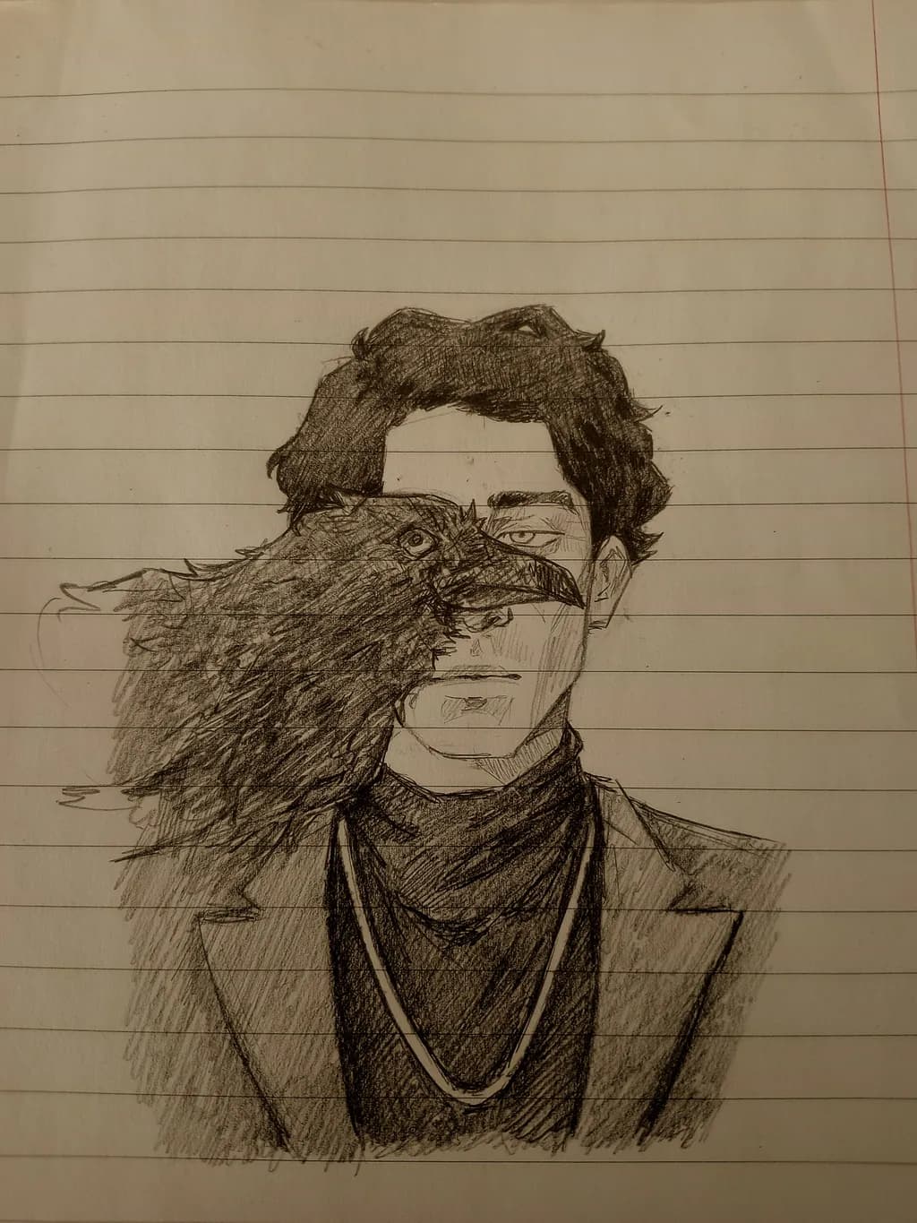 Whispers of the Raven: A Portrait of Duality and Mystery