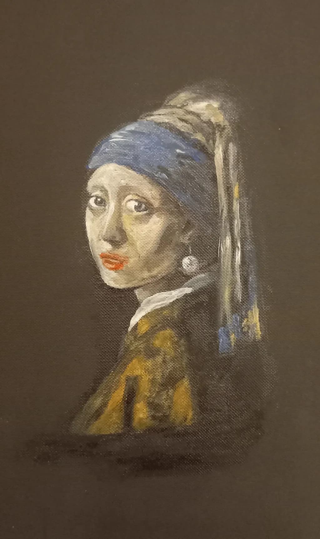 Whispers of Blue: A Timeless Portrait of Beauty and Expression