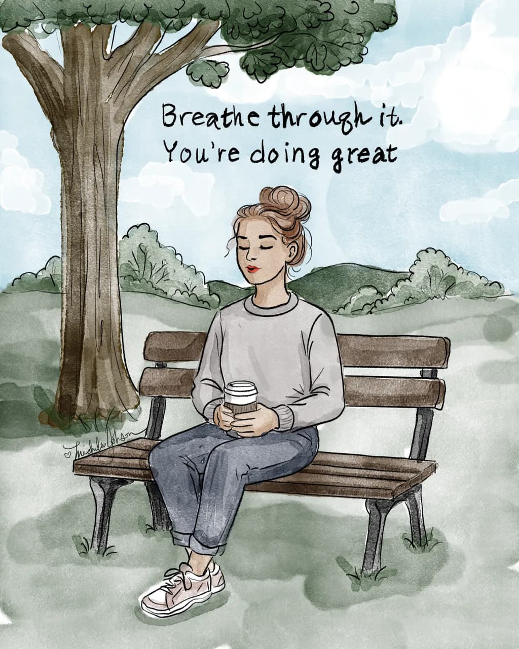 Serenity in Stillness: A Gentle Reminder to Breathe and Embrace the Moment
