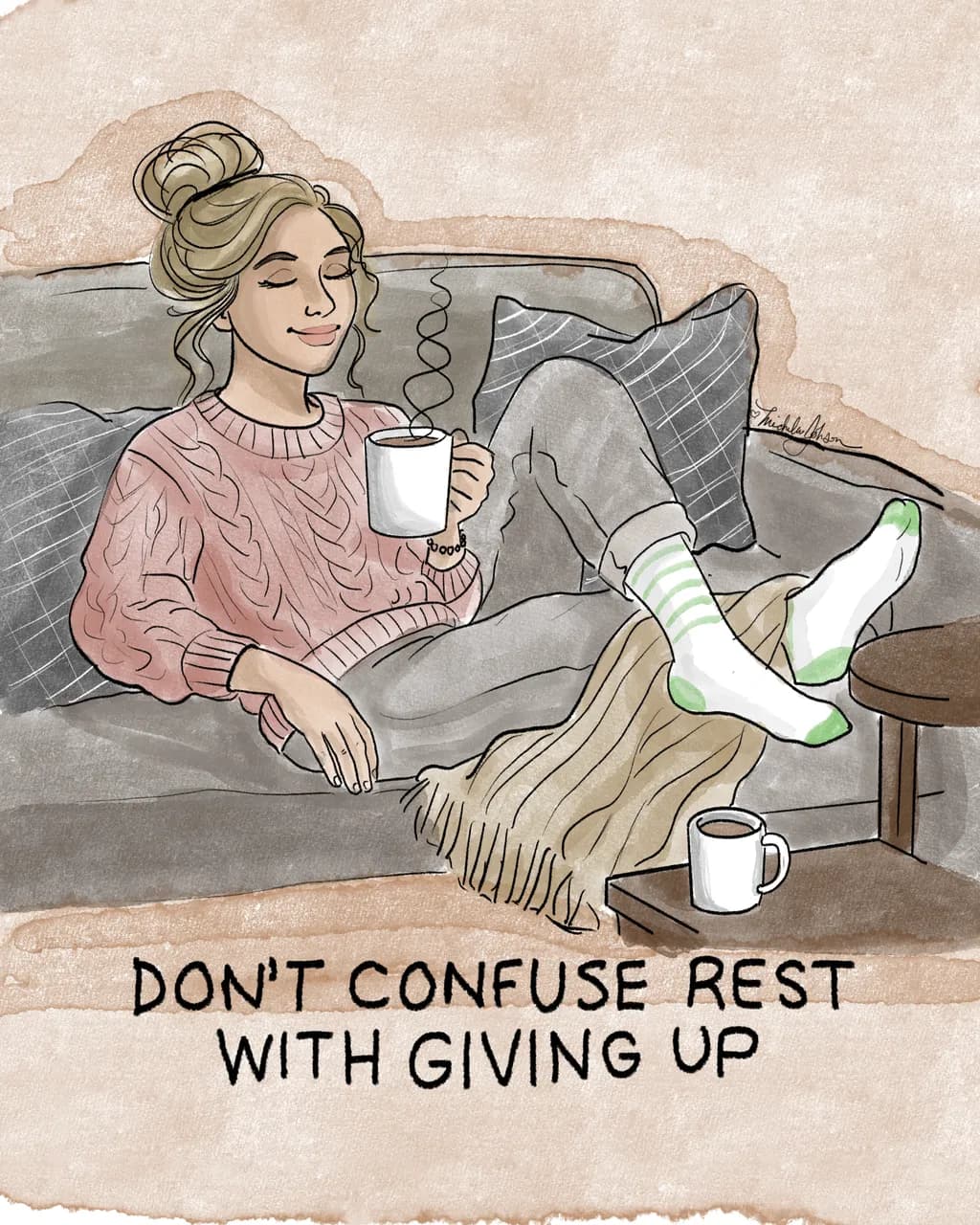 Cozy Moments: Embracing Rest and Relaxation with Tea and Comfort