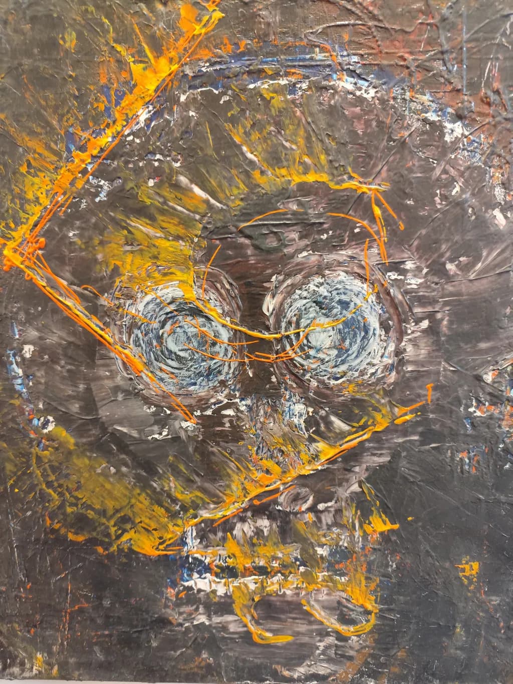 Vibrant Echoes: An Abstract Expression of Life and Death