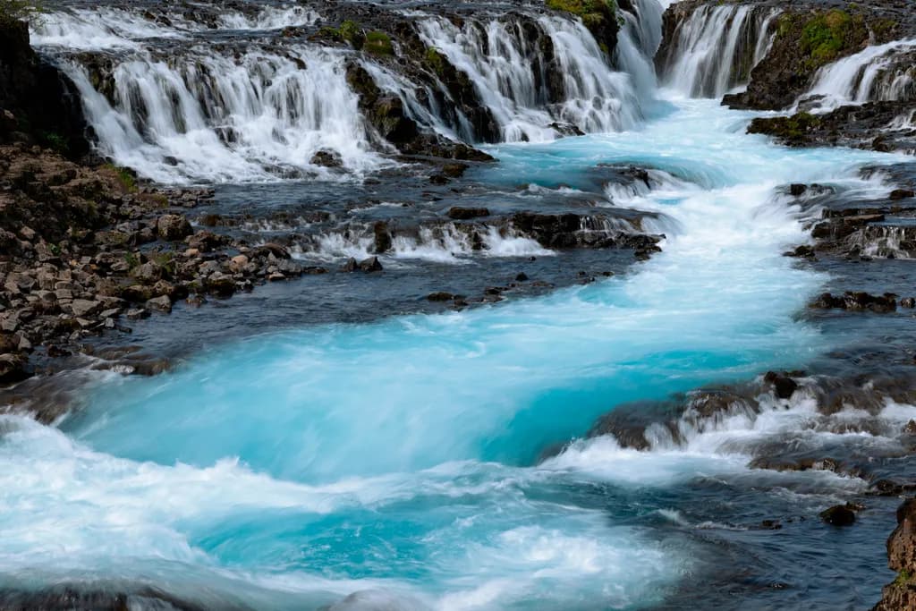 Bruarfoss Waterfall