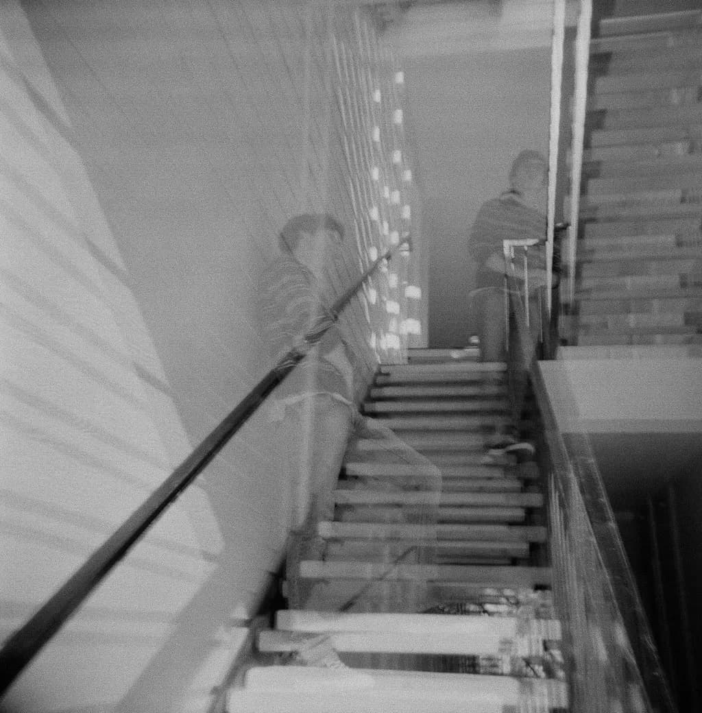 Double Exposure Stairs