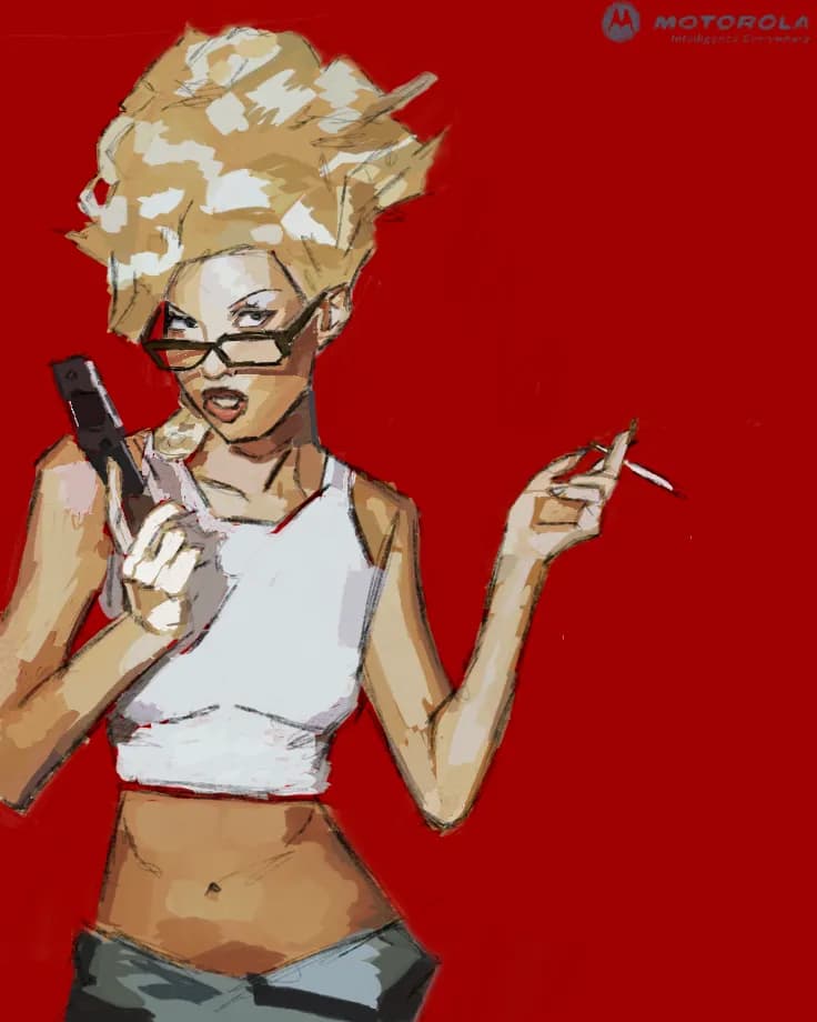 Rebel Chic: A Bold Portrait of Attitude and Style
