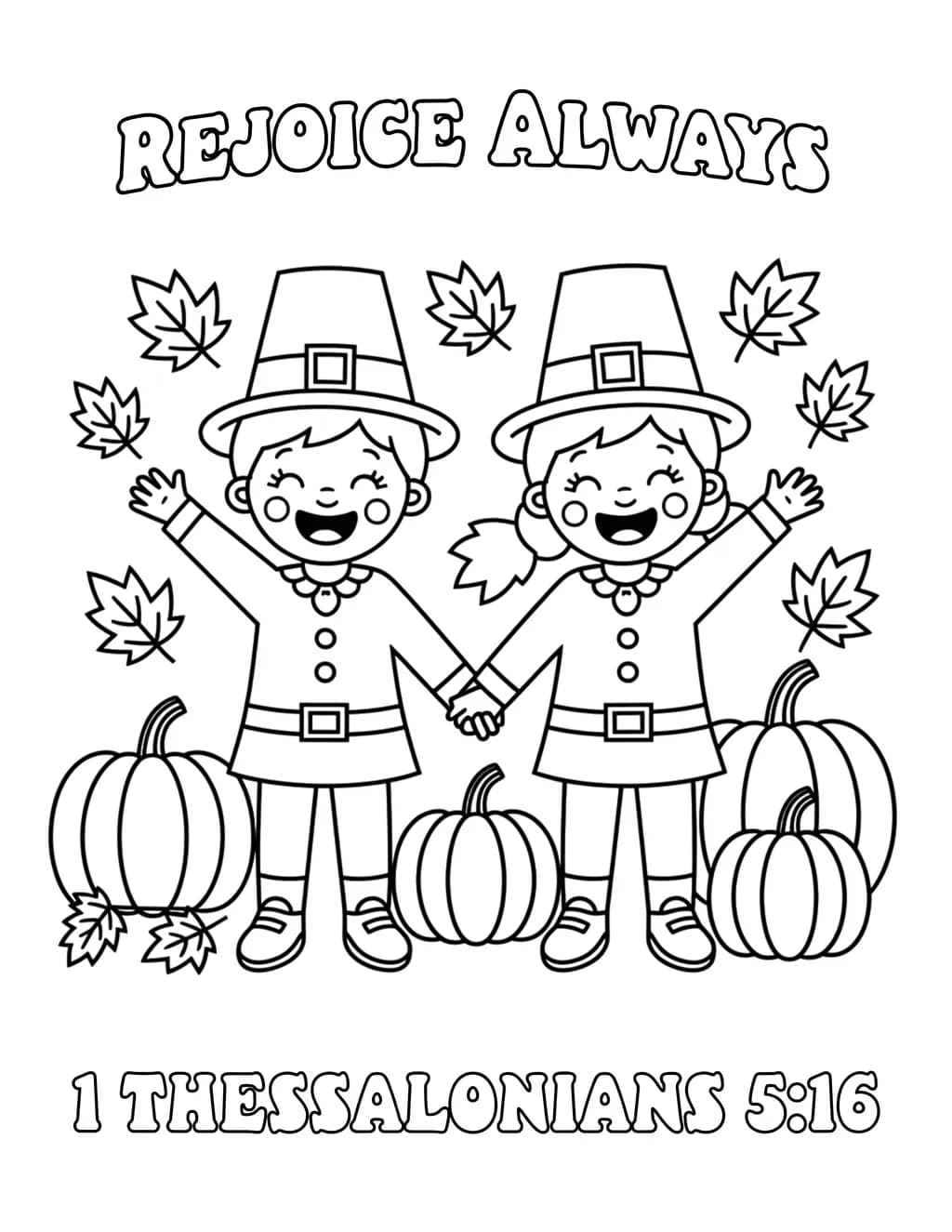 Joyful Harvest: A Thanksgiving Coloring Adventure for Kids