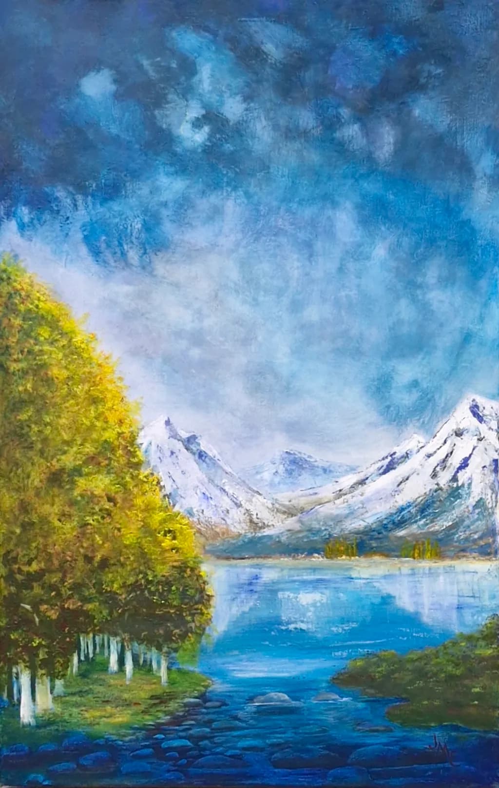 Snowy Mountain Lake