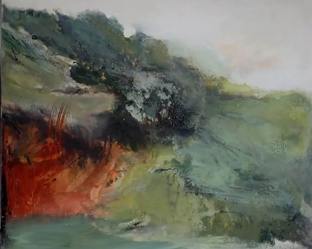 Whispers of Nature: An Abstract Journey Through Verdant Landscapes