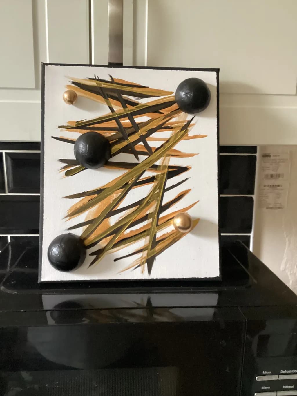 Abstract Orbs and Stripes