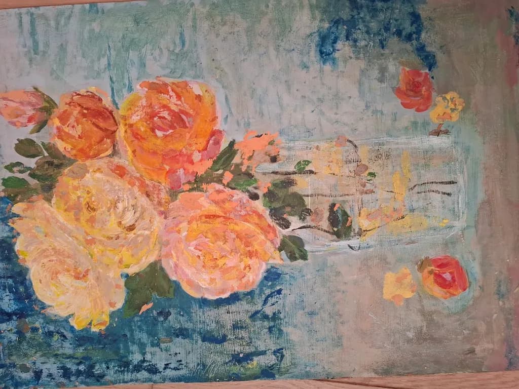 Whispers of Spring: A Vibrant Bouquet of Roses in Soft Hues