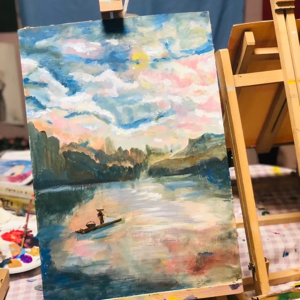 Whispers of Dawn: A Serene Journey Across Tranquil Waters
