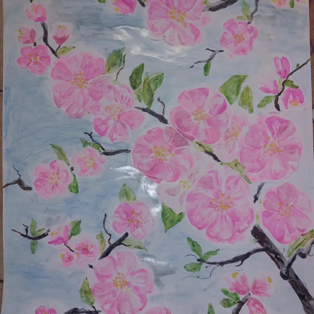 Blossoms in Bloom: A Serene Dance of Pink Petals and Nature's Embrace