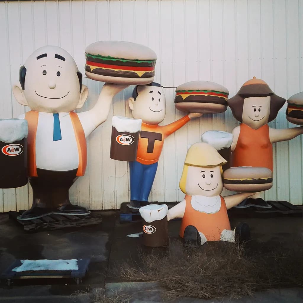 Vintage A&W Mascots