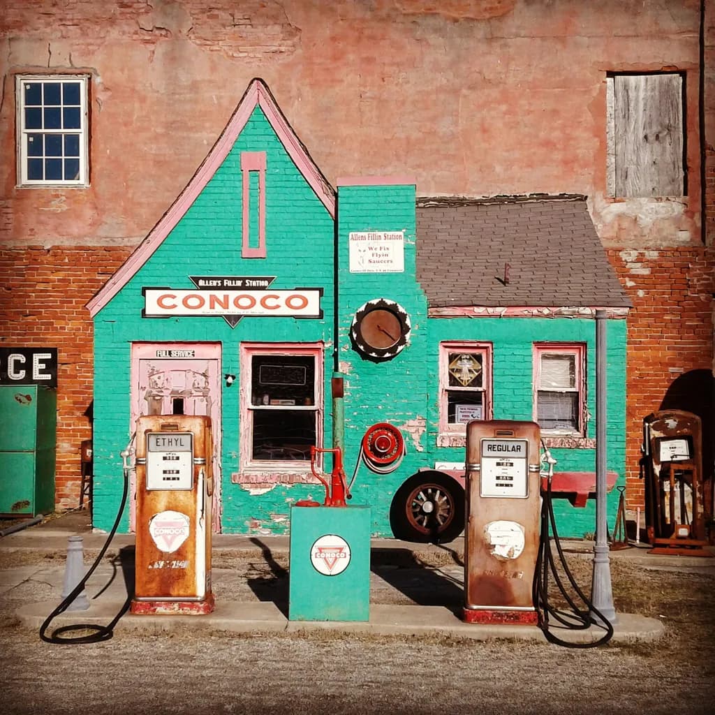 Retro Gas Station