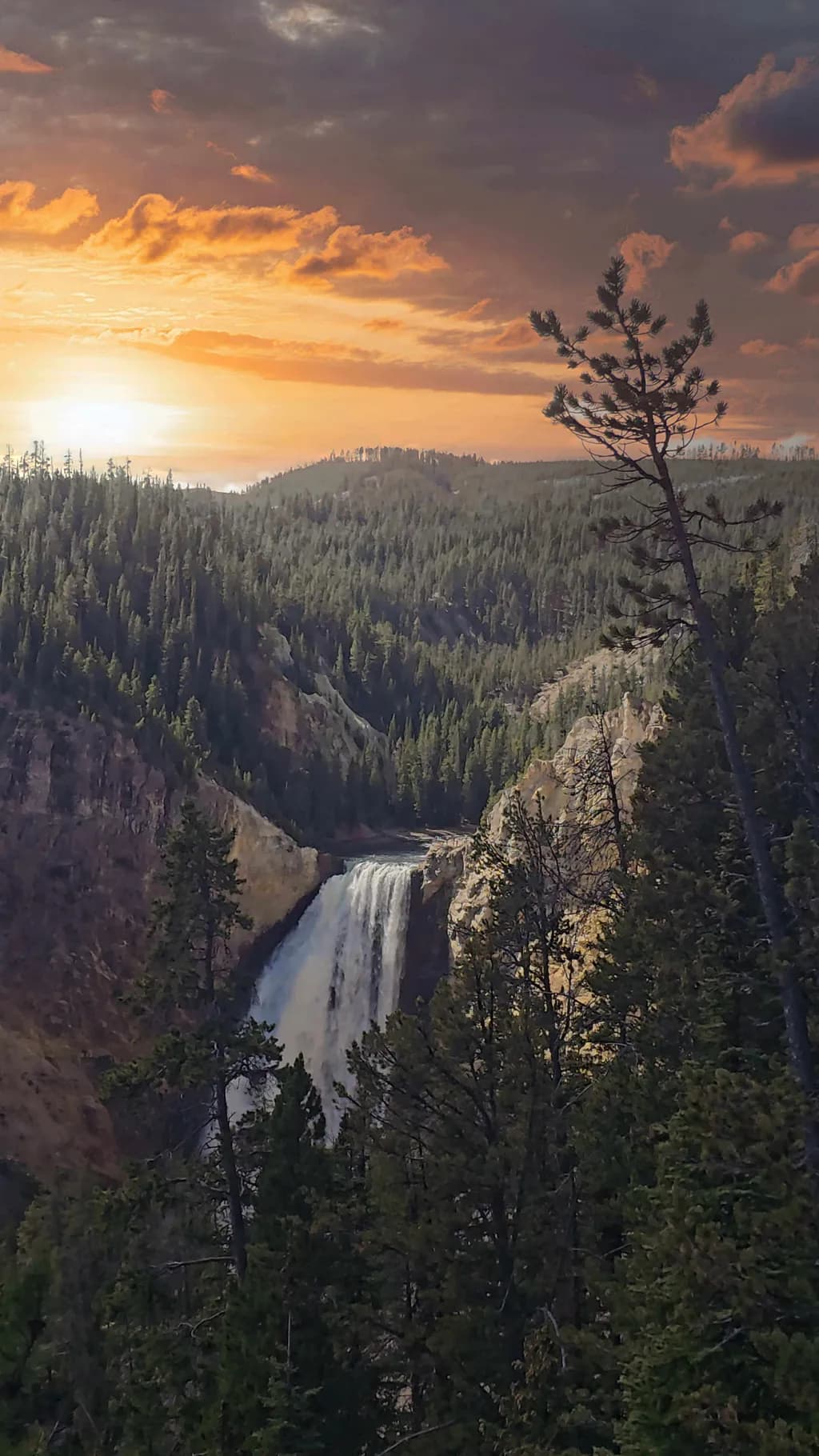 Sunset Waterfall