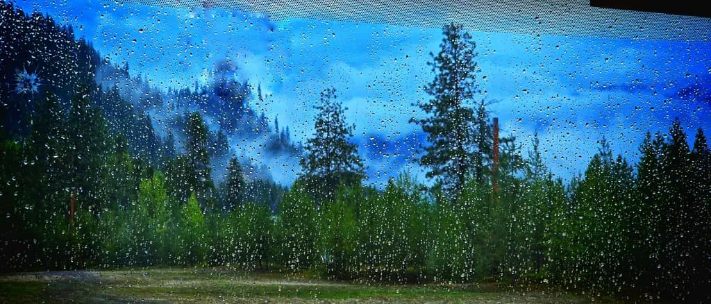 Raindrops on Glass