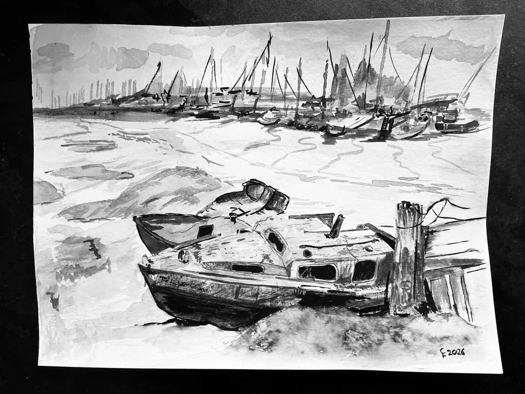 Harbor Boats Docked