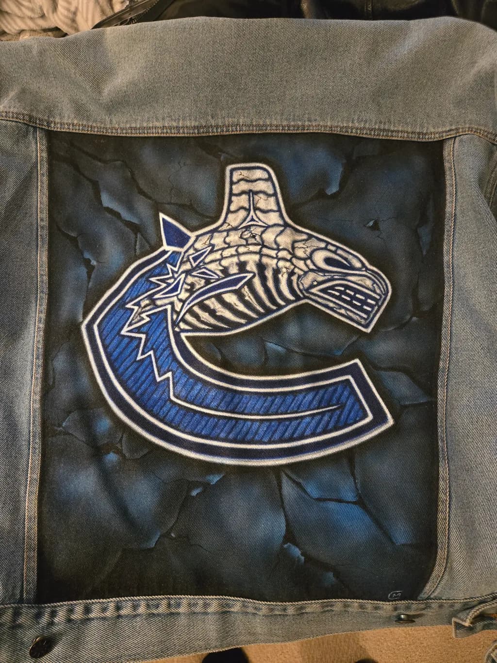 Canucks Denim Art