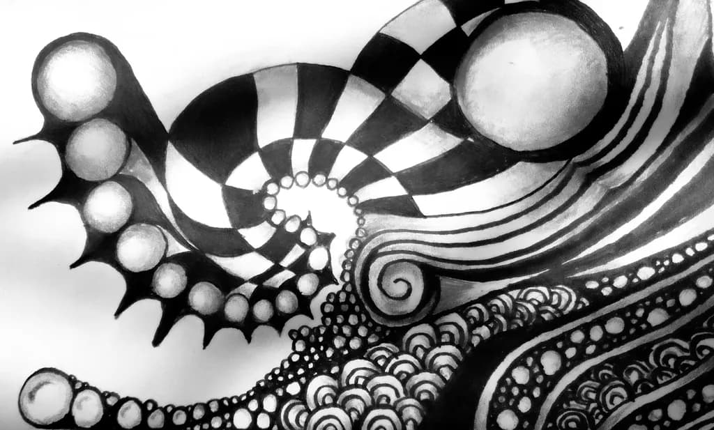 Monochrome Swirl