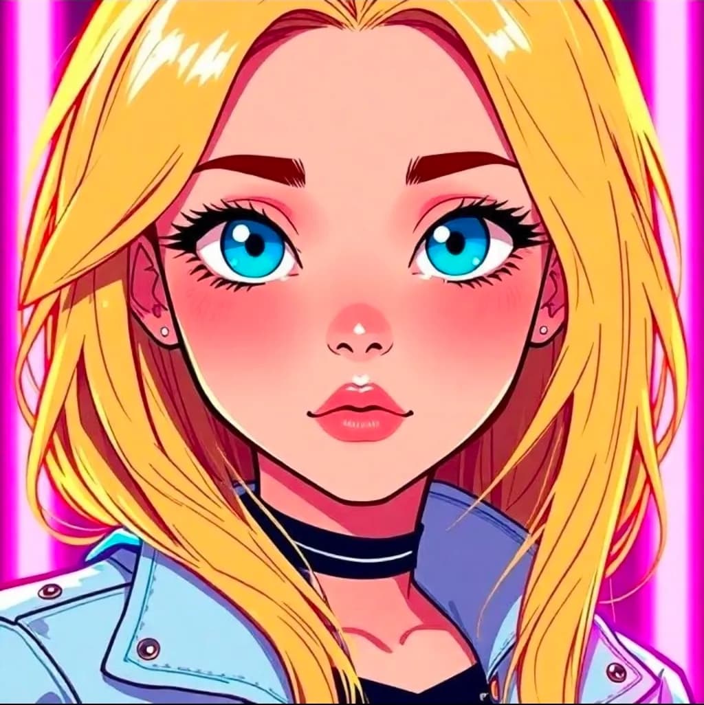 Electric Blue-Eyed Blonde
