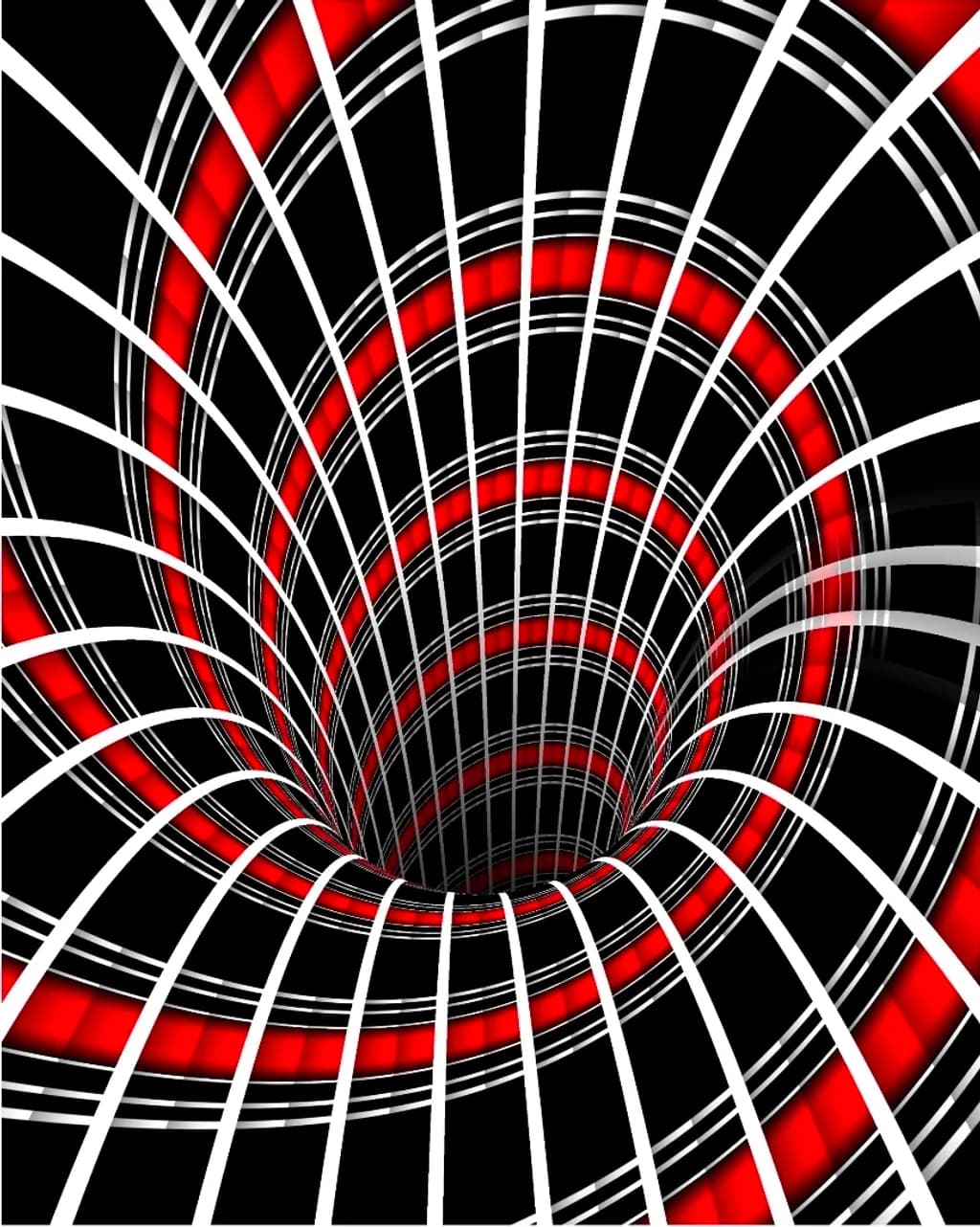 Crimson Spiral Grid
