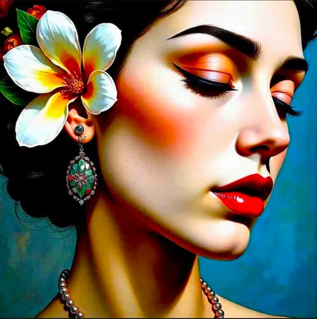 Floral Glamour Portrait