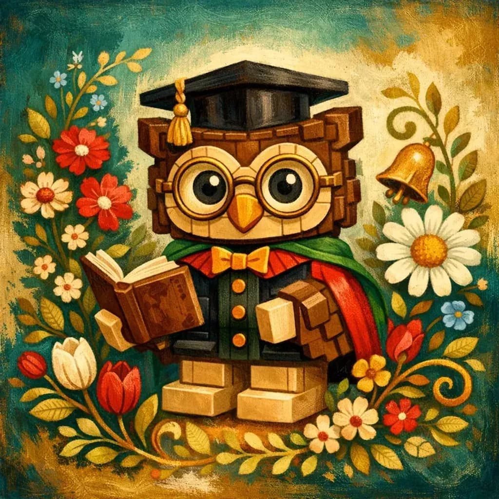 Wise Scholar Owl